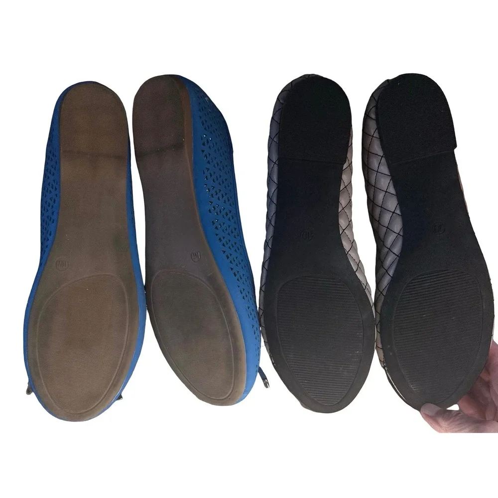 Women's Shoe Bundle Size 10 Flats Heels Dexflex Comfort NWT JustFab‎ Cato Lot